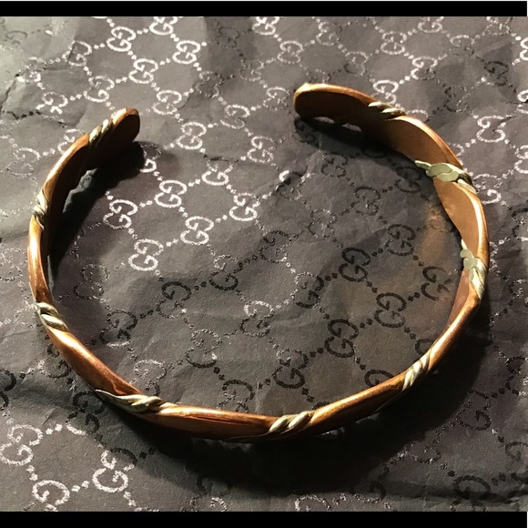 Magnetic copper cuff bangle, essential minerals - Picture 1 of 8